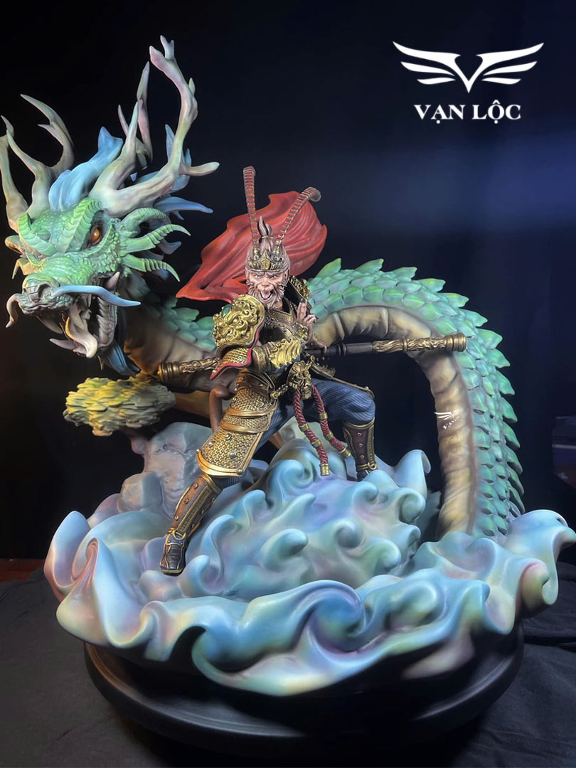 in 3d mô hình nhân vật wukong v.s dragon